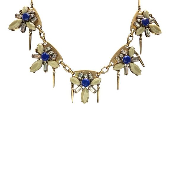 J. Crew Rhinestone statement necklace. Great condition. - Picture 2 of 5